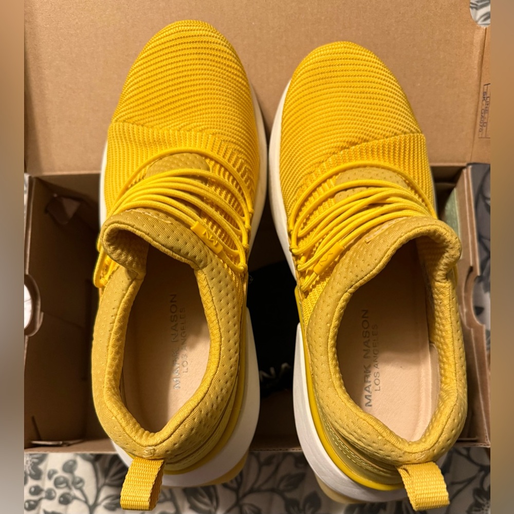 Mark Nason Split - Skywalk (Style:133034 YLW) in the Yellow/White colorway.